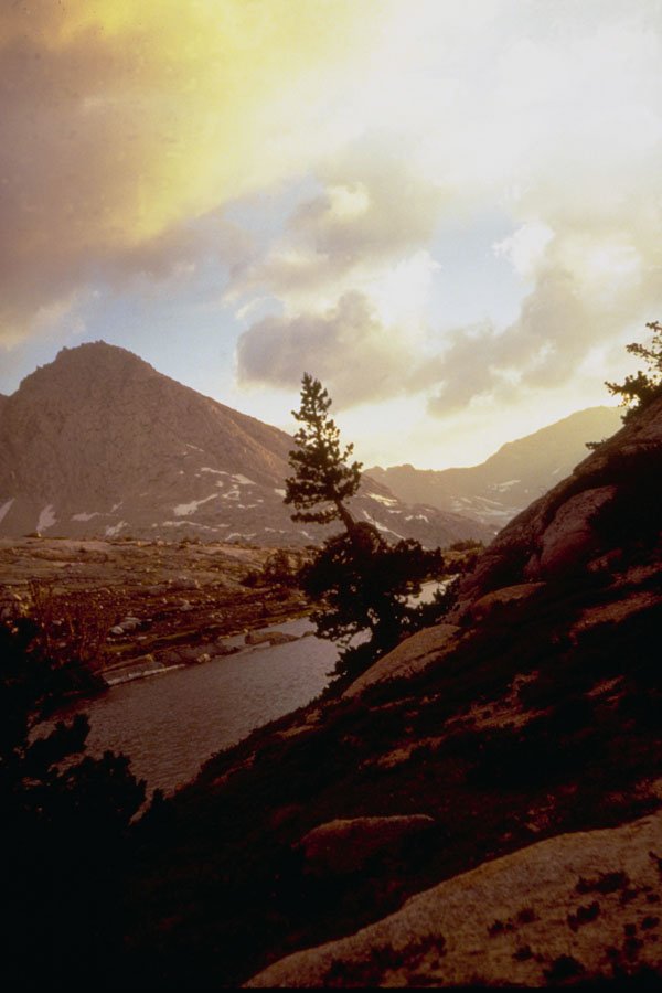 397011 Outlet, Evolution Lake A4 Photo Print