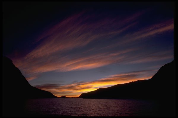 397038 Sunset Over Lower Darwin Lake A4 Photo Print