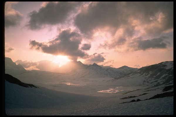397045 Sunset, Muir Pass A4 Photo Print