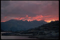 397074 Sunset, Looking Towards Glen Pass From Kearsarge Lake A4 Photo Print