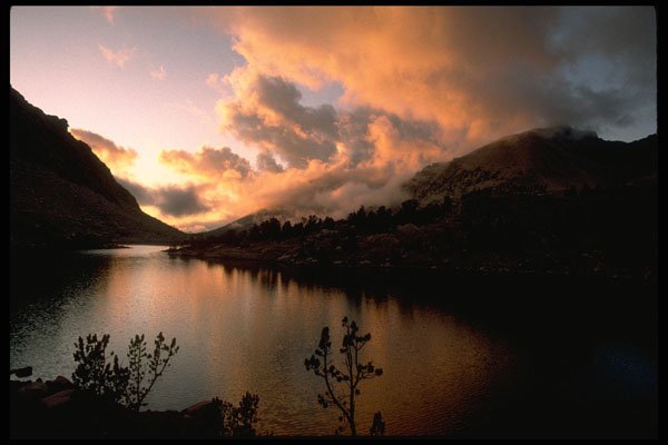 397078 Sunset, Kearsarge Lake A4 Photo Print