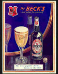 3H becks beer advert 1932 Advert A4 Photo Print