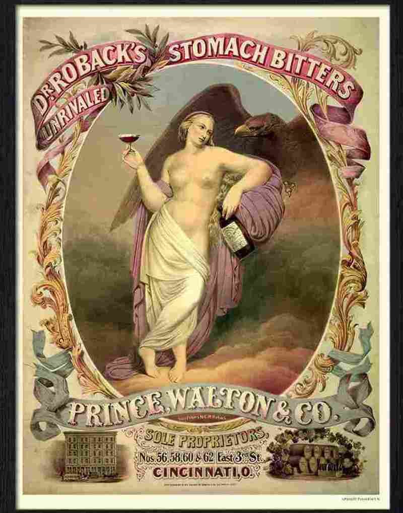 3H dr robacks stomach bitters Advert A4 Photo Print