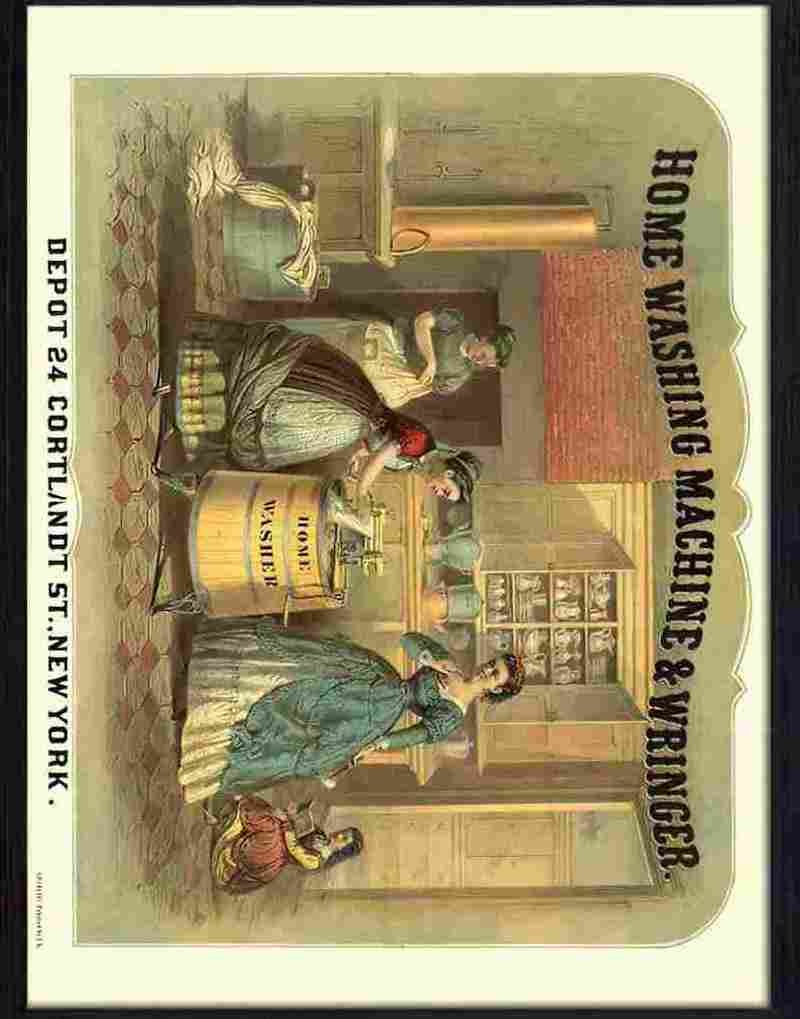3H home washing machine and wringer Advert A4 Photo Print
