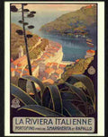 3H la riviera italienne italy bergoni 1920s Advert A4 Photo Print