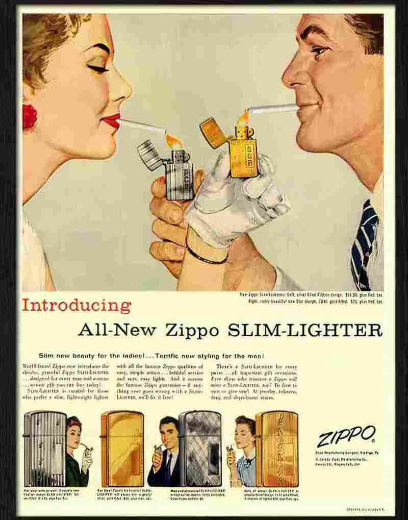 3K zippo slim lighter 2 Advert A4 Photo Print