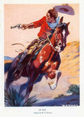 3L Wild West At Ba Vintage Advert A4 Photo Print