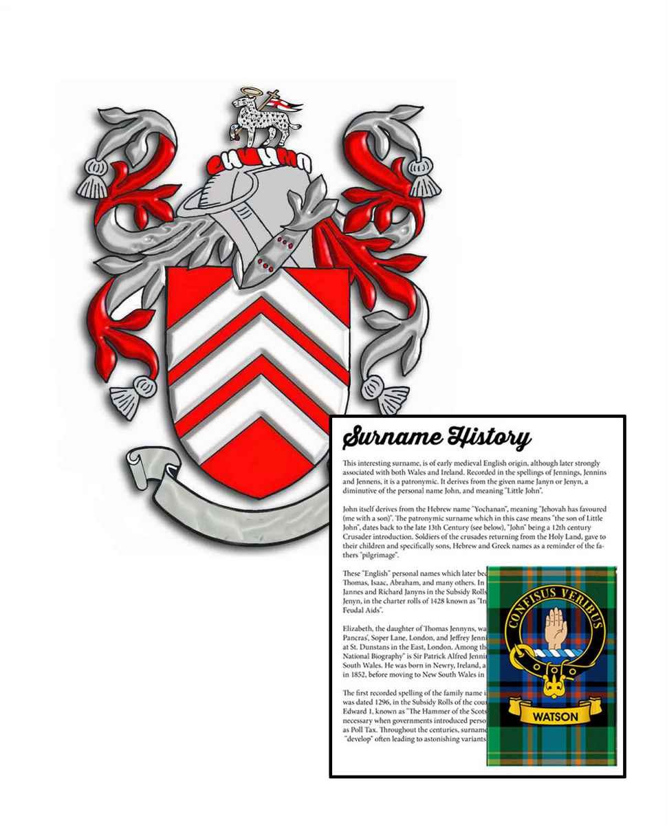 Botly Surname Coat of Arms A4 Photo Print