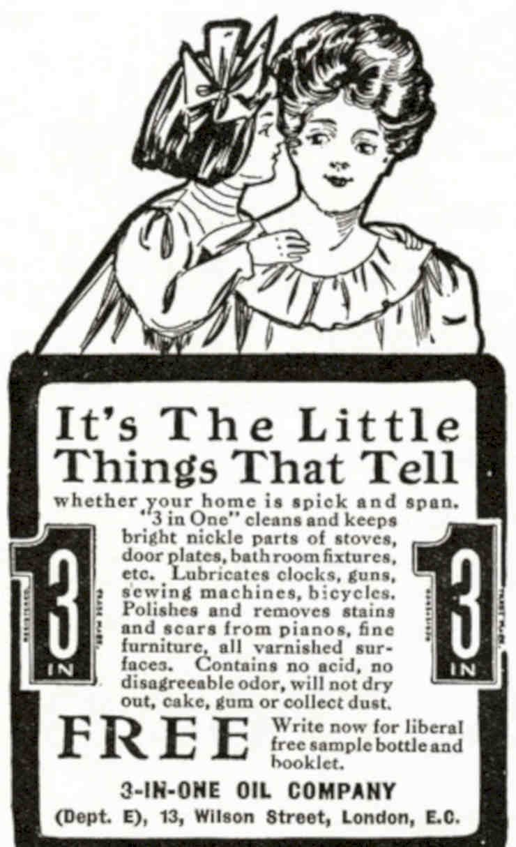 3inone Oil Little Vintage Retro Advert Poster A4 Photo Print