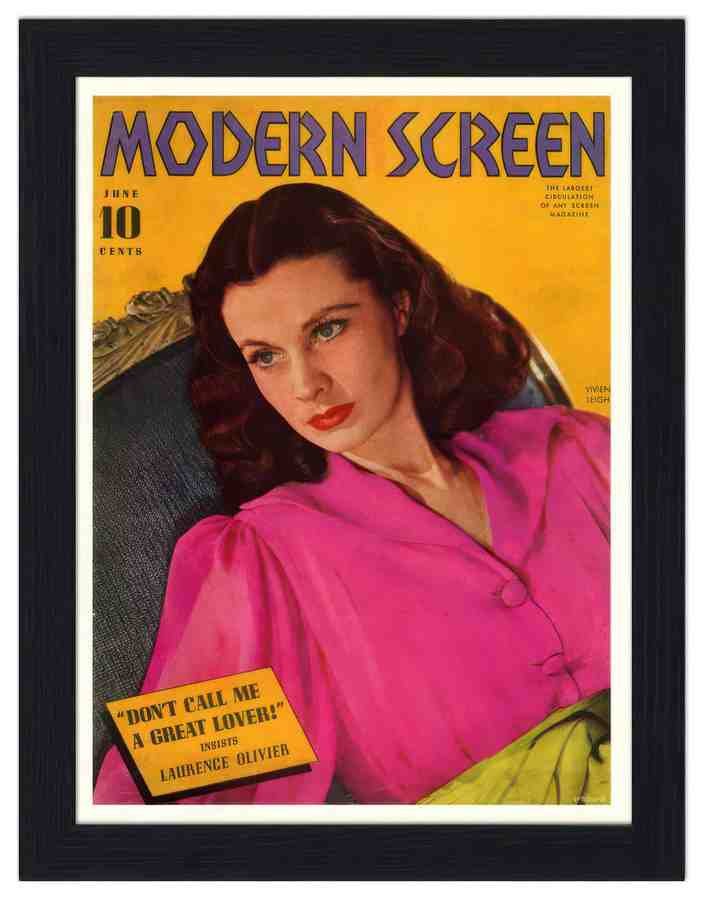 4 06 modern screen vivien leigh 1940s 2 Vintage Advert A4 Photo Print