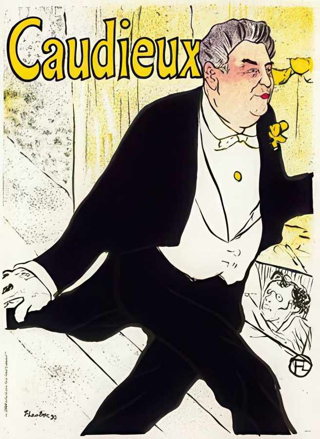 4 Caudieux 1893 Vintage Advert A4 Photo Print