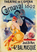 4 Cheret Carnaval Vintage Advert A4 Photo Print