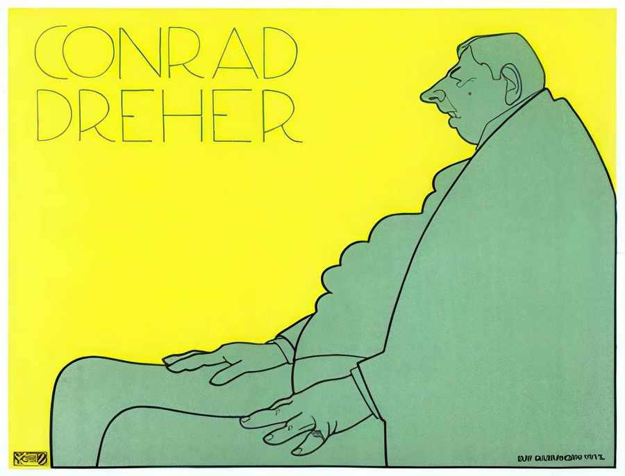 4 Conrad Dreher 19 Vintage Advert A4 Photo Print