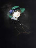 4 Girl In A Green H Vintage Advert A4 Photo Print