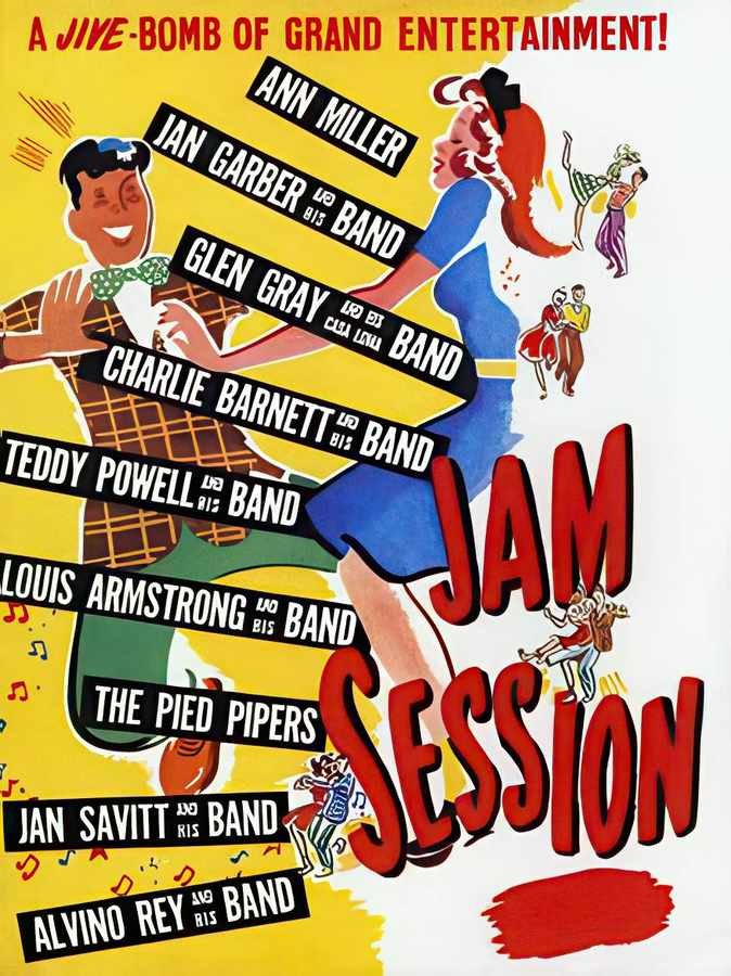 4 Jam Session Vintage Advert A4 Photo Print