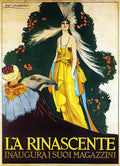 4 La Rinascente Vintage Advert A4 Photo Print
