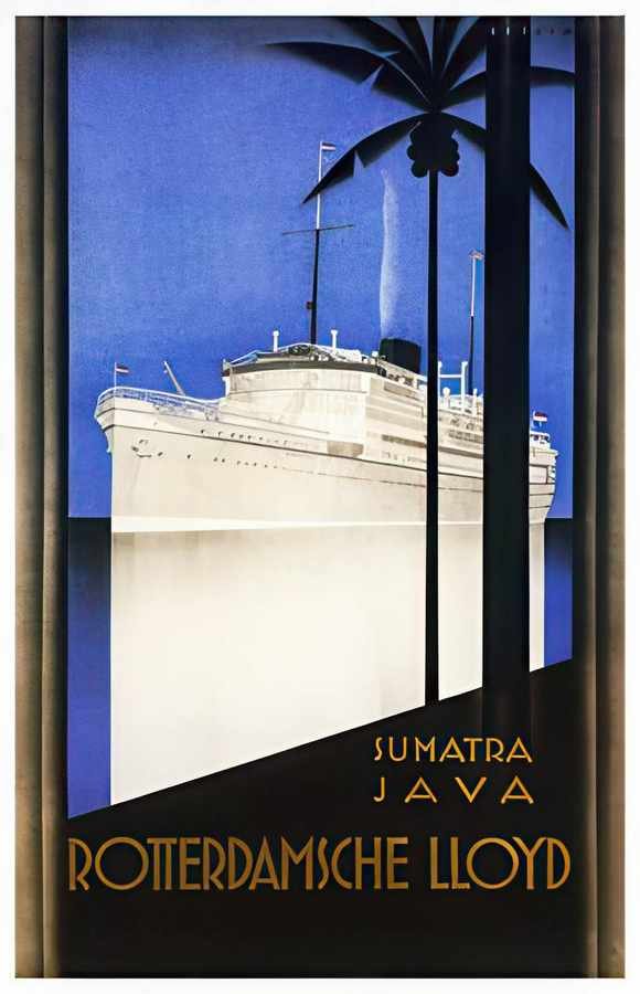 4 Rotterdamsche Llo Vintage Advert A4 Photo Print