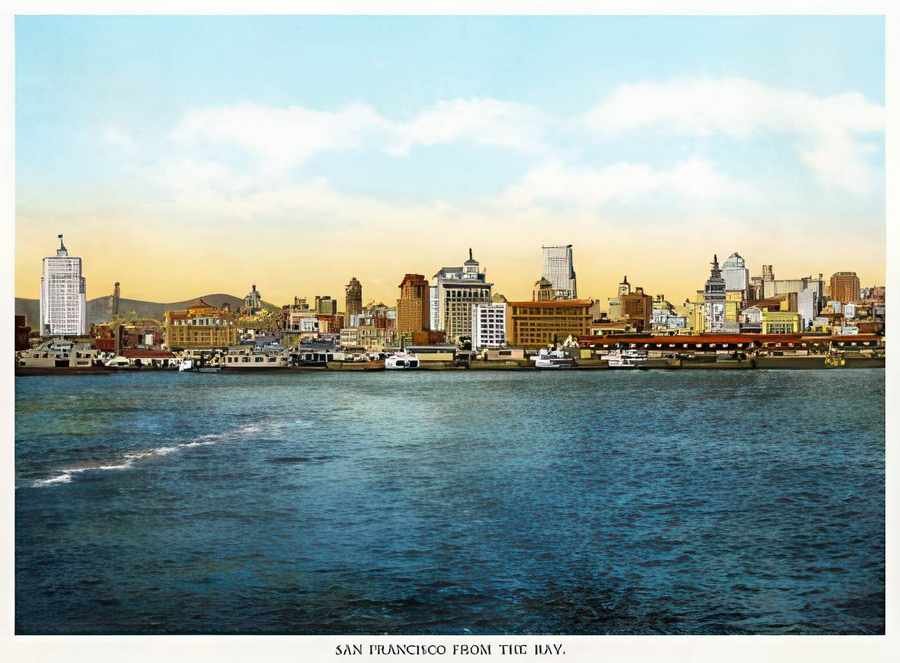 4 San Francisco Fro Vintage Advert A4 Photo Print