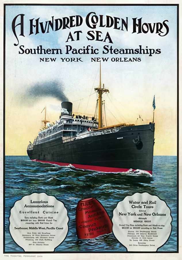 4 Southern Pacific Vintage Advert A4 Photo Print