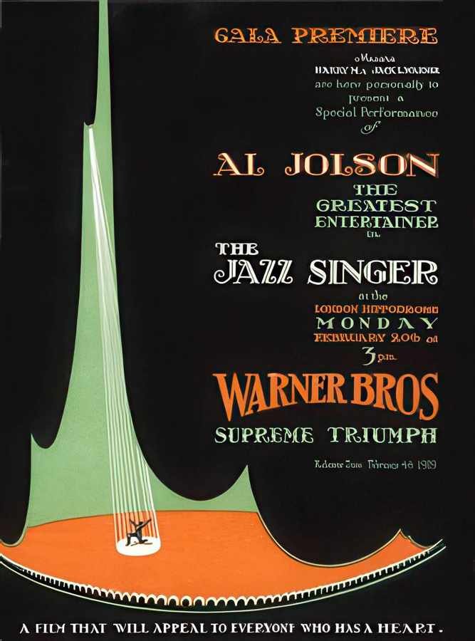 4 The Jazz Singer Vintage Advert A4 Photo Print