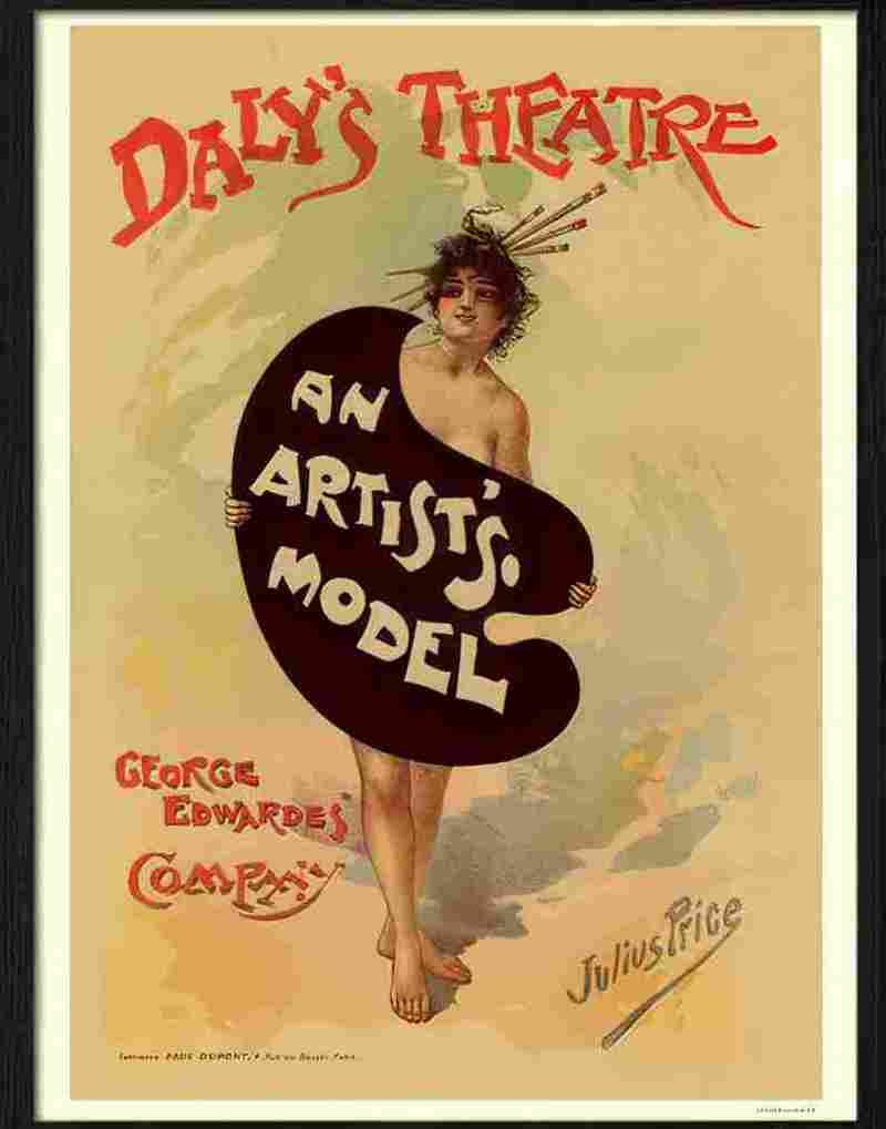 4 an artists model theatre poster 2 Advert A4 Photo Print