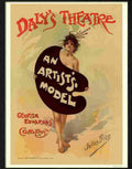 4 an artists model theatre poster Advert A4 Photo Print