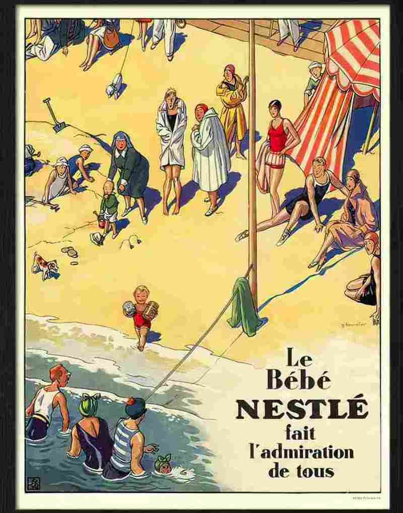 4 bebe nestle Advert A4 Photo Print