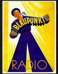 4 blaupunkt radio art deco advert 1930s Advert A4 Photo Print