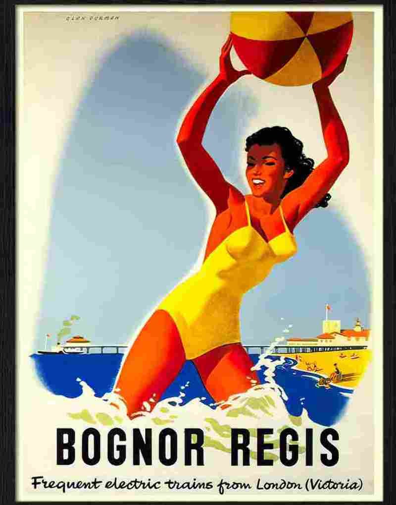 4 bognor regis Advert A4 Photo Print