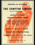 4 compton cinema soho london Advert A4 Photo Print