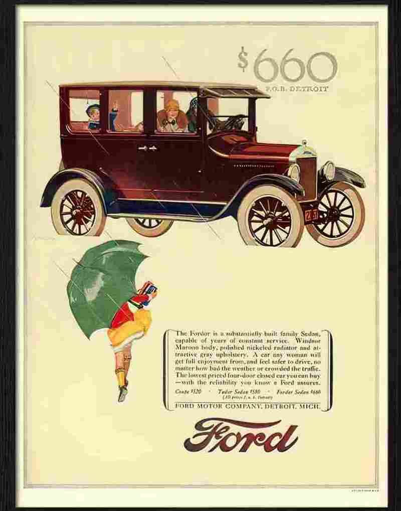 4 ford car advert Advert A4 Photo Print