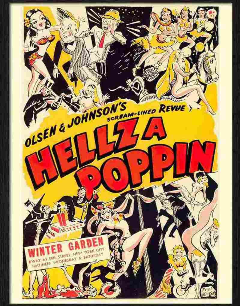 4 hellz a poppin theatre poster 1938s Advert A4 Photo Print