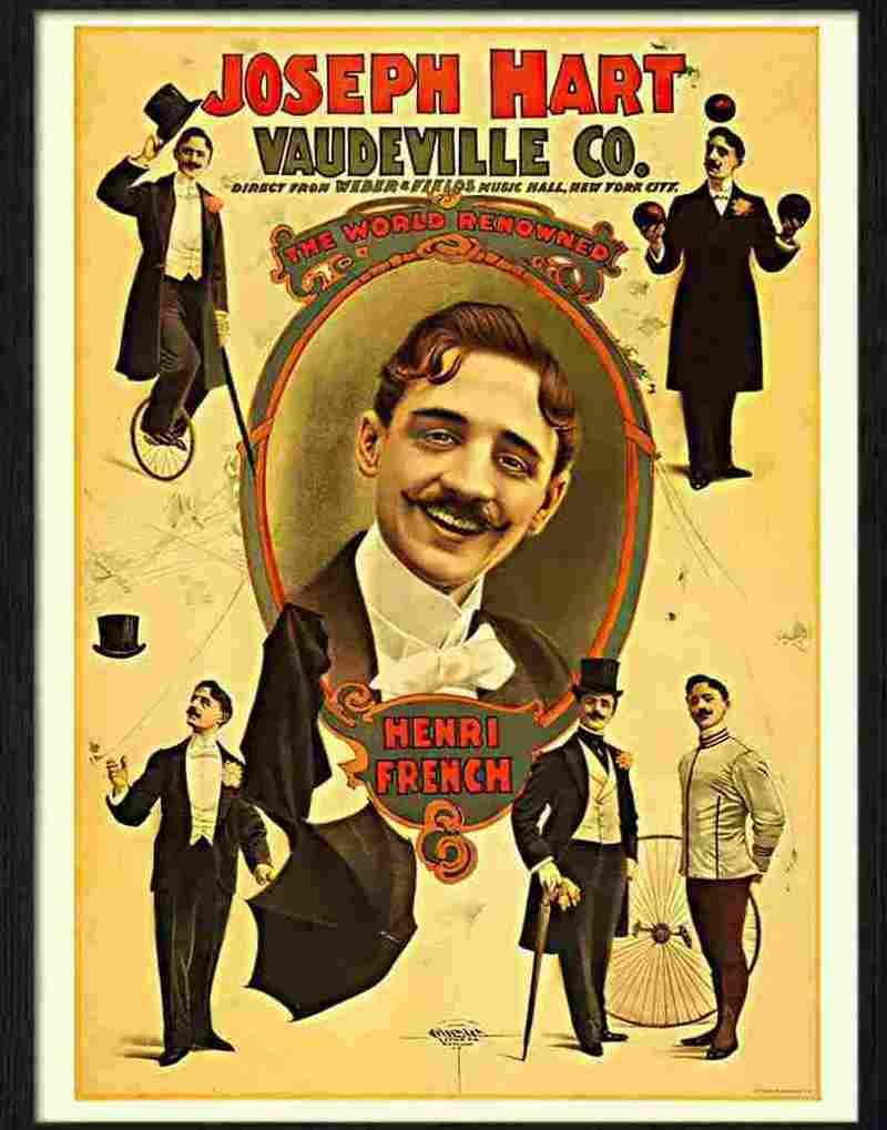 4 joseph hart vaudeville Advert A4 Photo Print