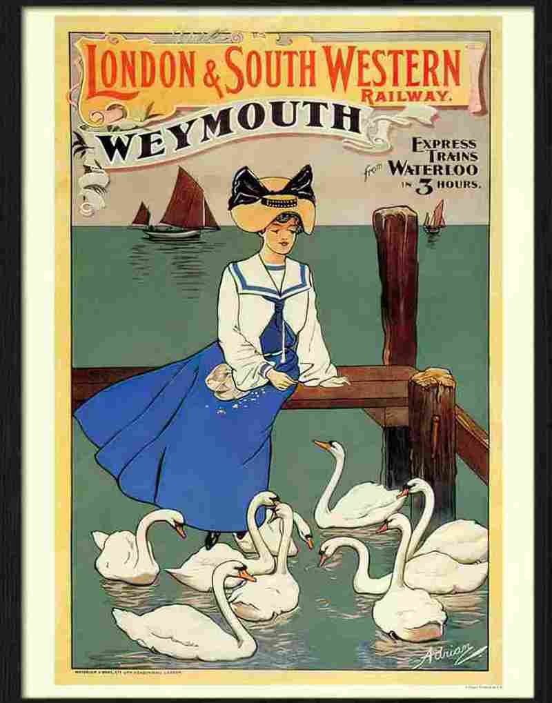 4 london and south western weymouth railway travel 2 Advert A4 Photo Print