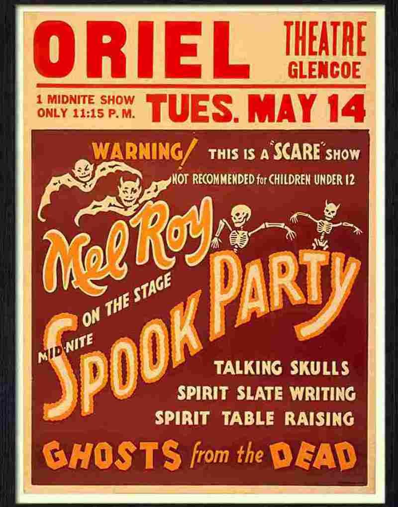 4 mel roy spook party Advert A4 Photo Print