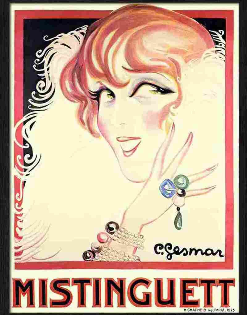 4 mistinguette charles gesmar art deco poster 1925 2 Advert A4 Photo Print