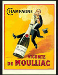 4 moulliac champagne Advert A4 Photo Print