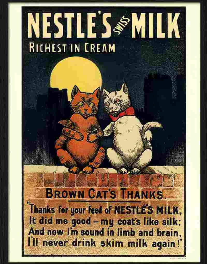 4 nestles swiss milk Advert A4 Photo Print