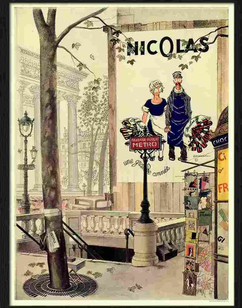 4 nicolas drinks Advert A4 Photo Print