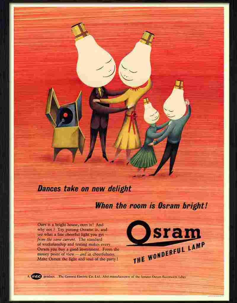4 osram lighting Advert A4 Photo Print