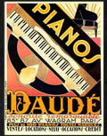 4 pianos daude  Advert A4 Photo Print