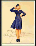 4 pin iup air hostess Advert A4 Photo Print