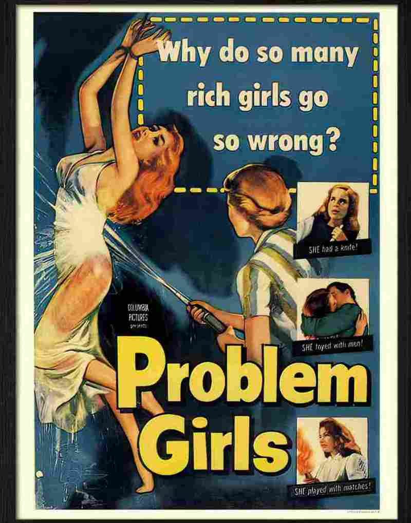 4 problem girls movie poster Advert A4 Photo Print