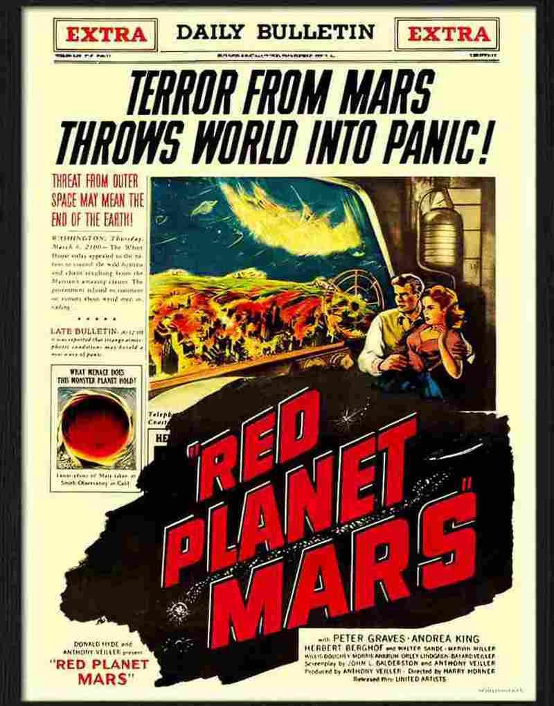 4 red planet mars Advert A4 Photo Print