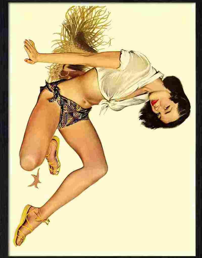 400 calendar girl Advert A4 Photo Print