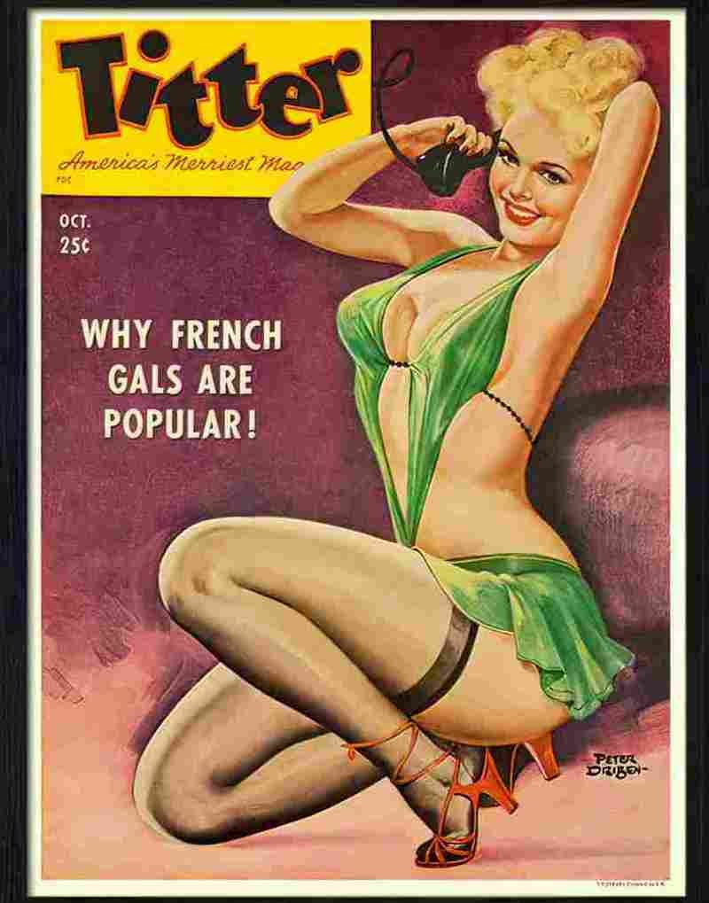 401 titter why french gals are so popular glamour cover 2 Advert A4 Photo Print