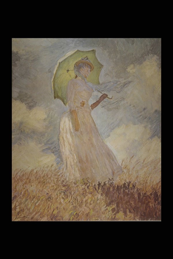 401003 Signora Con L'Ombrello', Claude Monet A4 Photo Print