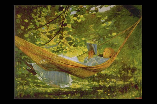 401014 Sunlight And Shadow , Winslow Homer A4 Photo Print