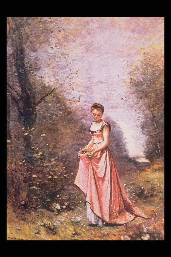 401046 Springtime Of Life , Jean Baptiste Camille Corot A4 Photo Print
