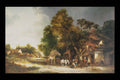 401052 Outside The Bell Inn , E.C. Williams W. Shayer A4 Photo Print